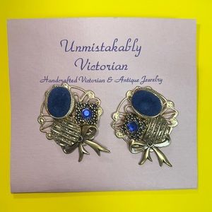 Vintage 70’s or 80’s Pierced Earrings Unmistakably Victorian Never Worn